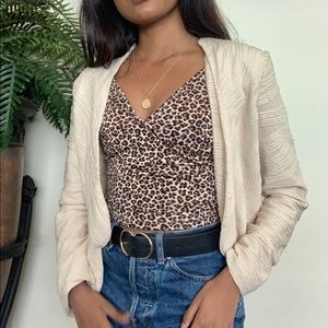 ❌SOLD: Cream Striped Cardigan